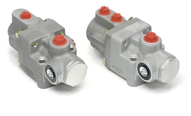 Air actuated hydraulic braking system